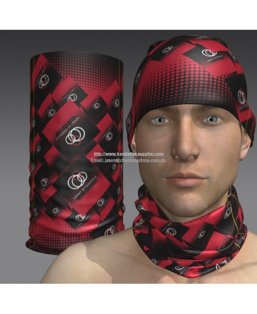  Custom Multifunctional tubular headwear, seamless tube bandana(Multi headwear with logo)